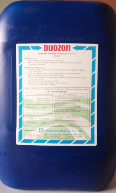 Chlorine Dioxide xử lý đầm tôm, làm sạch trái cây