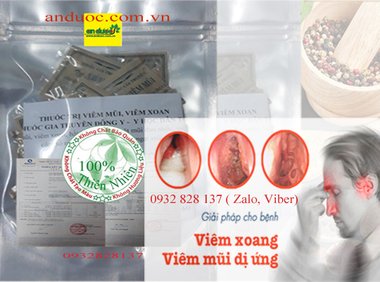 Phương thuốc trị dứt hẳn bệnh viêm xoang